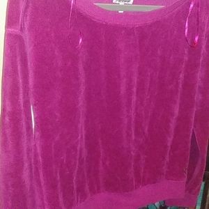 Juicy Couture Velvet Track Top Small